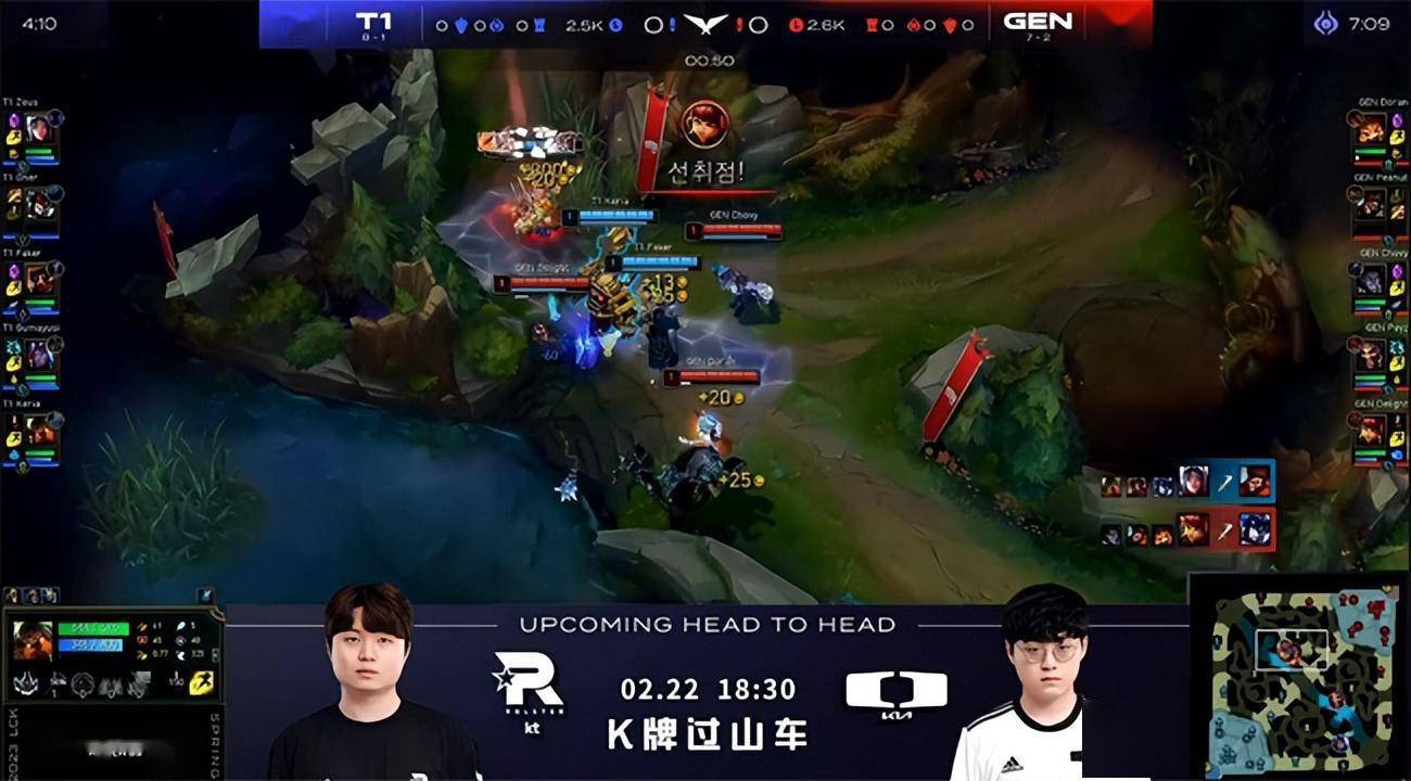 LOL-LCK：Faker安妮“一熊双吃”连抓波比两次，T1 2-1双杀GEN