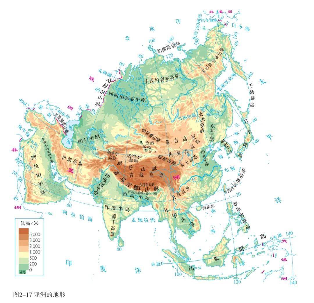 大气运动常识点最全梳理，空白＋彩色世界区域天文填图（可下载）