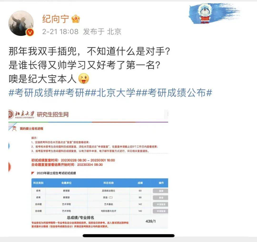 考研439分！影视圈需要学霸吗？