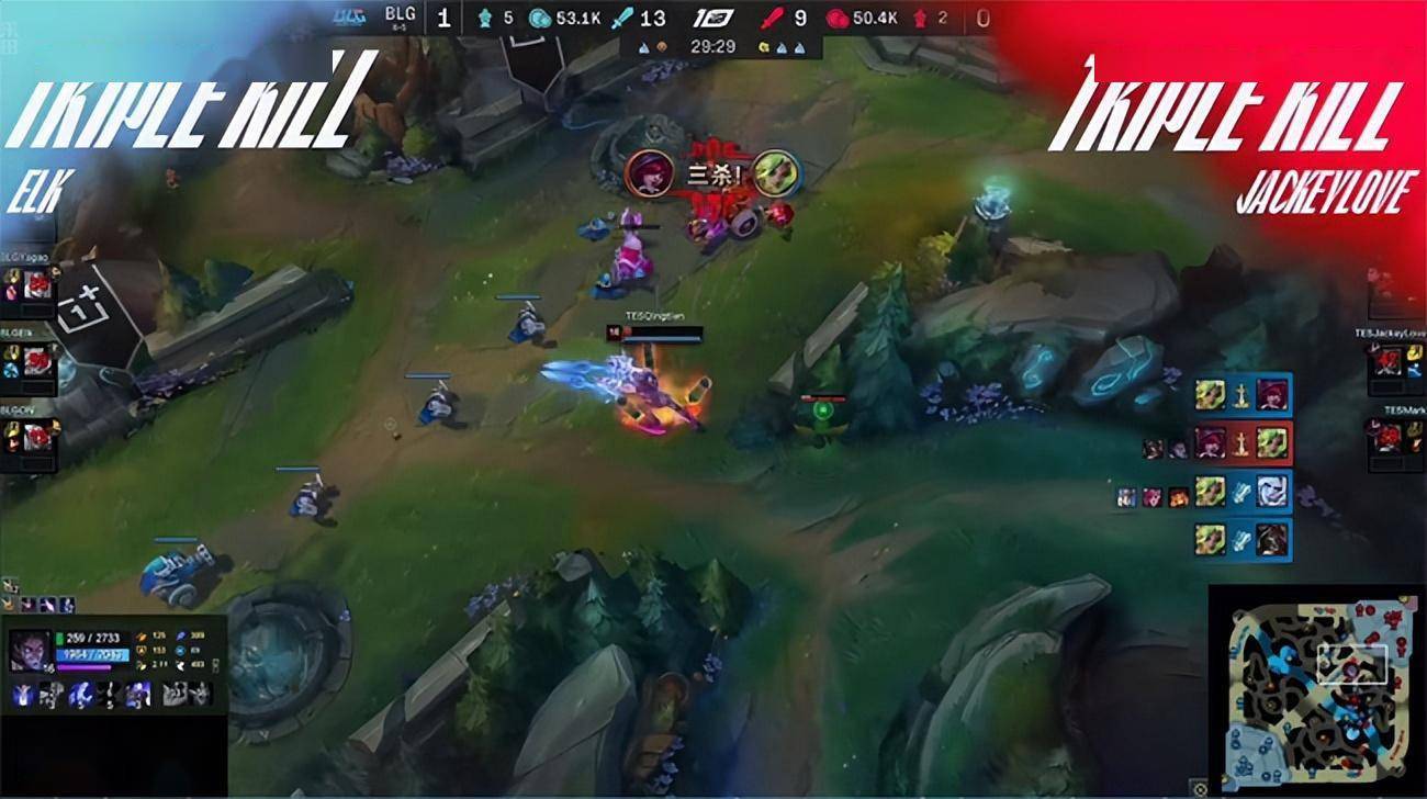 LOL-LPL：Elk泽丽天秀一打四怒砍三杀，BLG 2-0击败TES晋级季后赛