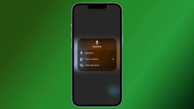 苹果 iOS 16.4 RC 预览版新增 iPhone 手机通话语音隔离功用