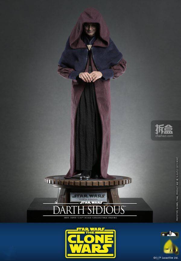 Hot Toys《星球大战：克隆人战争》达斯·西迪厄斯 1/6可动听偶