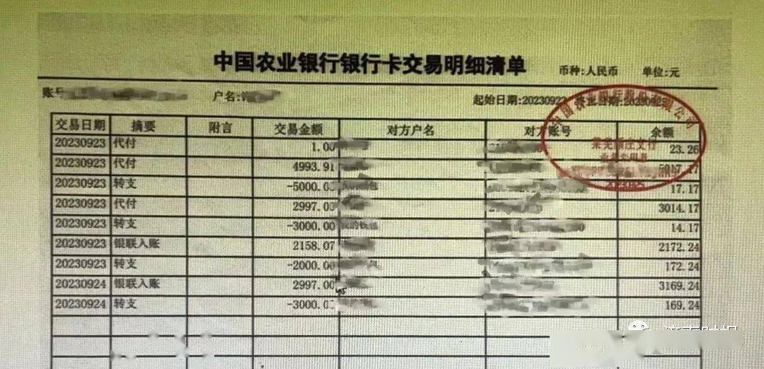 查询发现对方将许女士银行卡内余额以各种方式转出，最终盗刷13000余元。