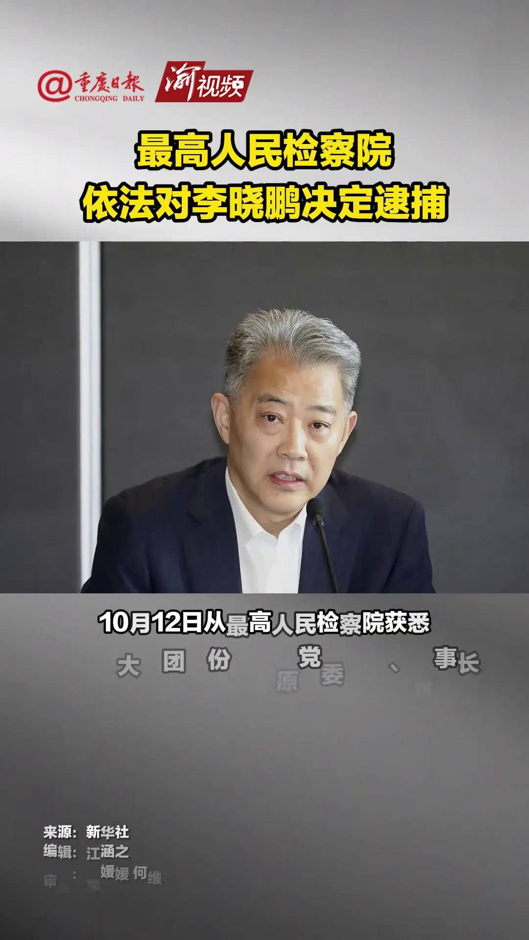 最高人民检察院依法对李晓鹏决定逮捕-频道-手机搜狐
