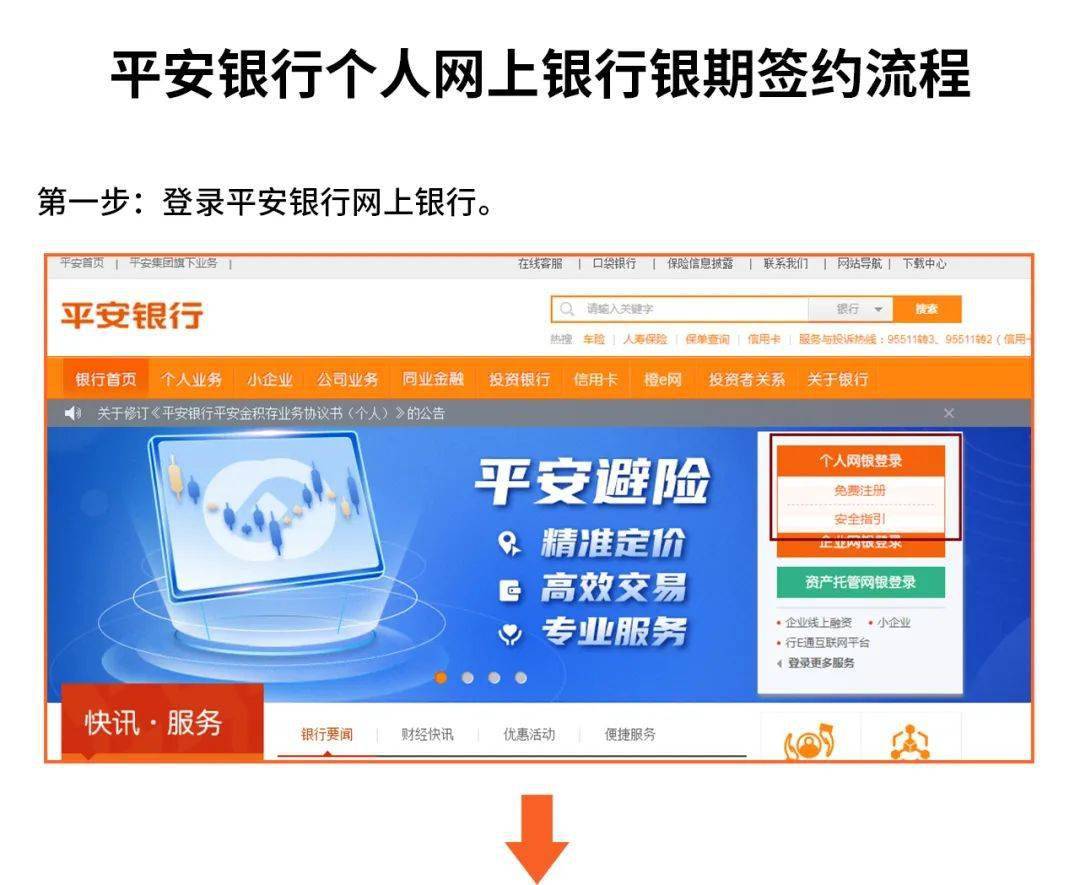 平安银行网银、手机银行银期转账签约操作流程