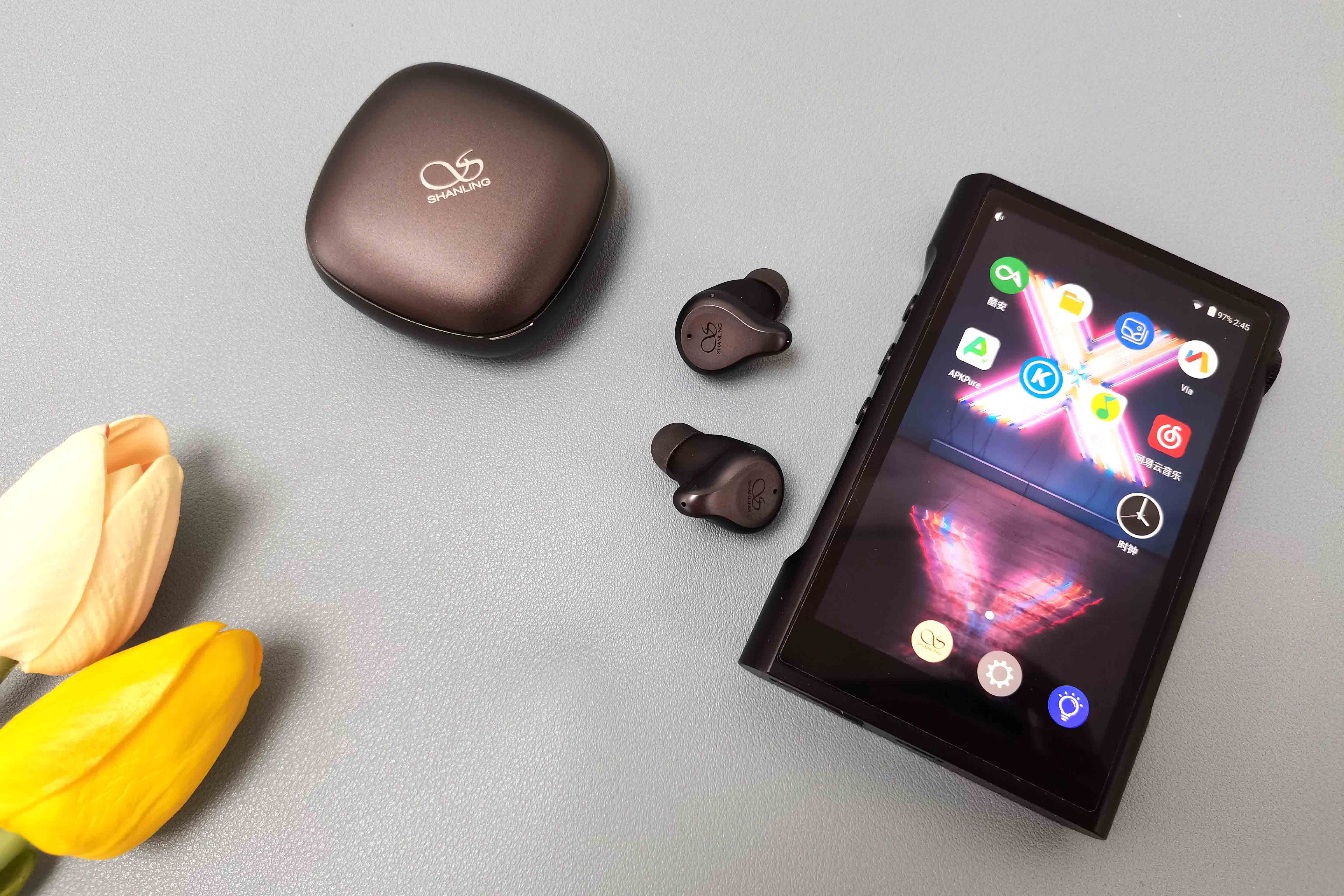 通勤听歌利器山灵mtw300蓝牙降噪hifi耳机