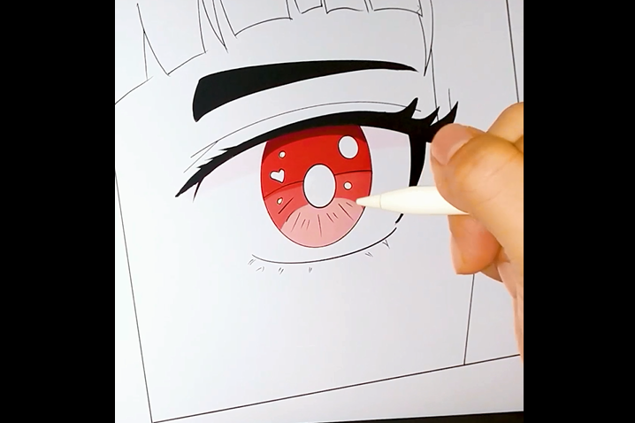 漫画教程:动漫中水汪汪的"大眼睛",是怎么画出来的?