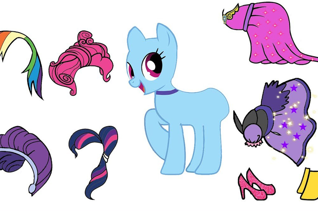 小马宝莉准备去参加宴会一起帮她们换上华丽的裙子吧