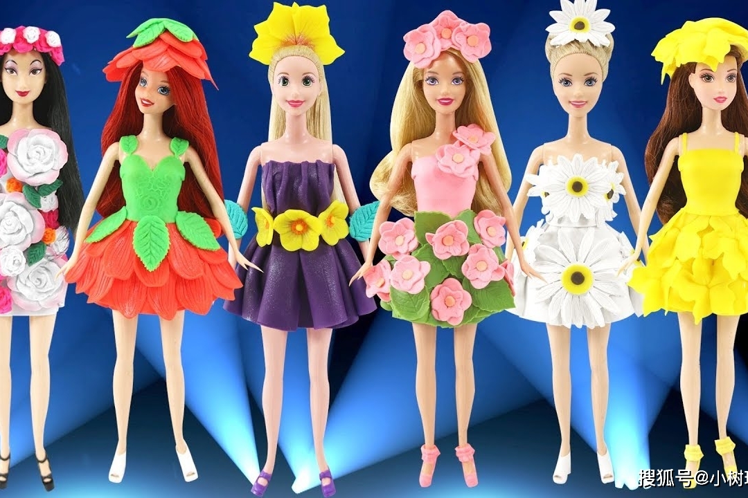 哇芭比娃娃和她的朋友的衣服设计得真美咋做的呢