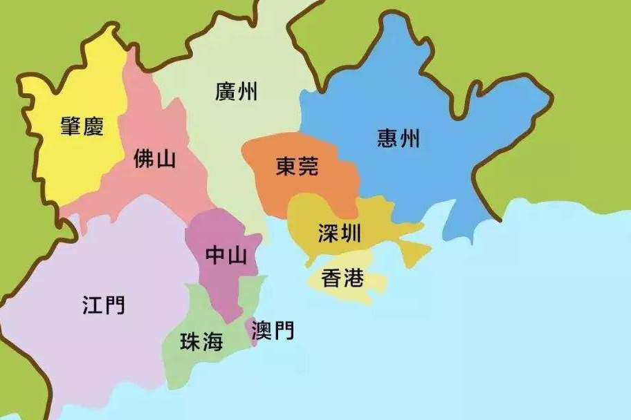 粤港澳大湾区详细地图图片