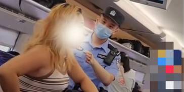 女子高铁占座不听劝还掌掴乘警 被移送公安机关