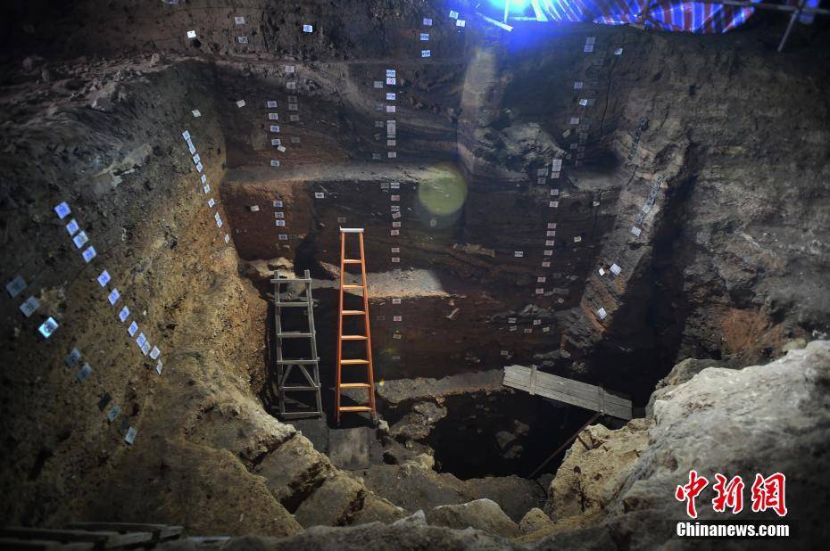 实拍贵州贵安招果洞遗址发掘现场