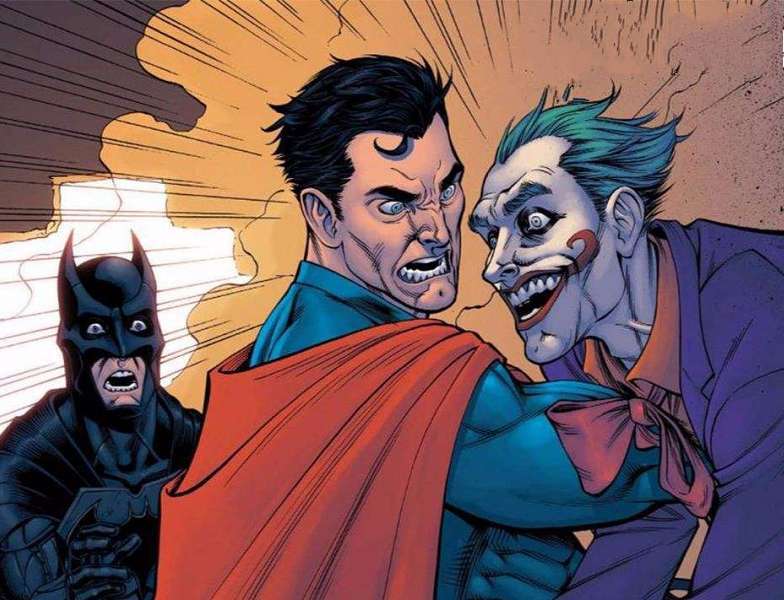 《不义联盟》中的"超人与小丑"