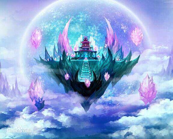 叶罗丽:前期宣传片出现女王宫殿原本的样子,瀑布环绕仙山楼阁_仙境