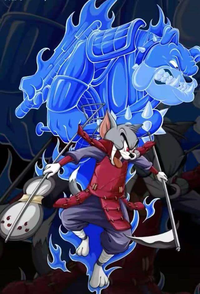 当猫和老鼠碰上火影忍者,鼬神的须佐还是霸气,带土没有须佐尴尬