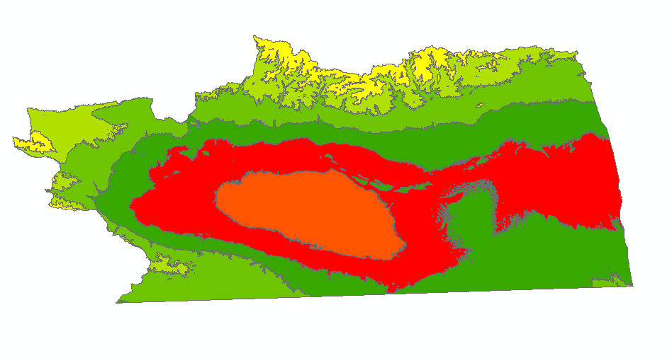 arcgis如何给矢量依据属性附颜色