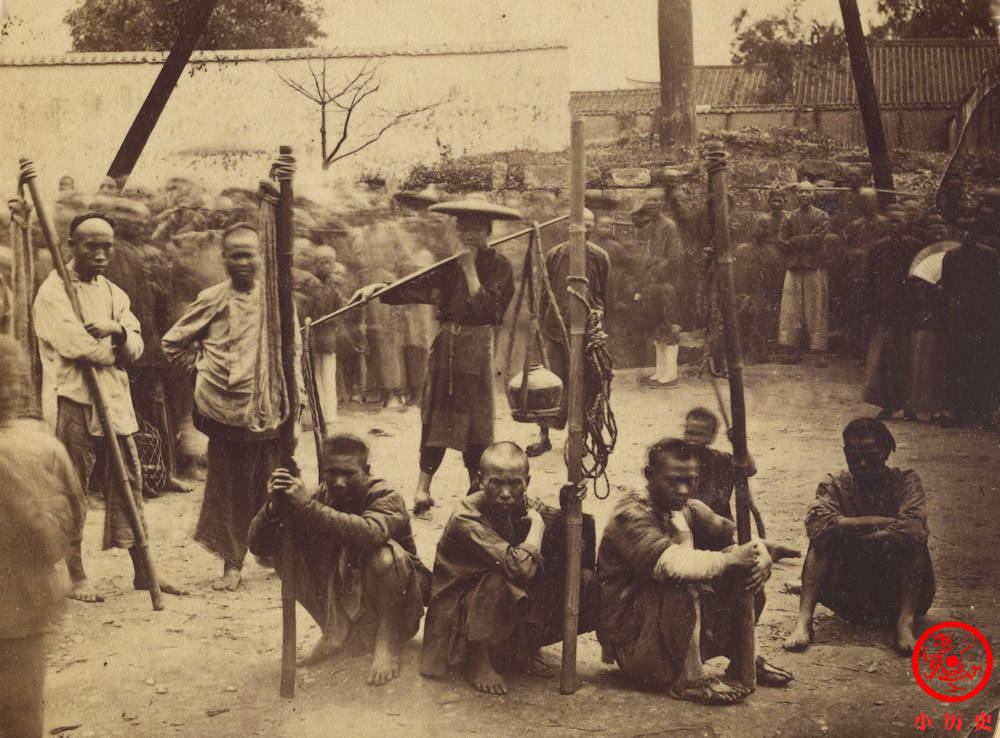 原创晚清咸丰年间老照片:英法联军占领下的广州,巡抚大人成傀儡