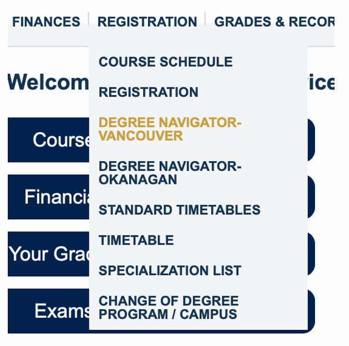加拿大UBC选课详细教程_Degree
