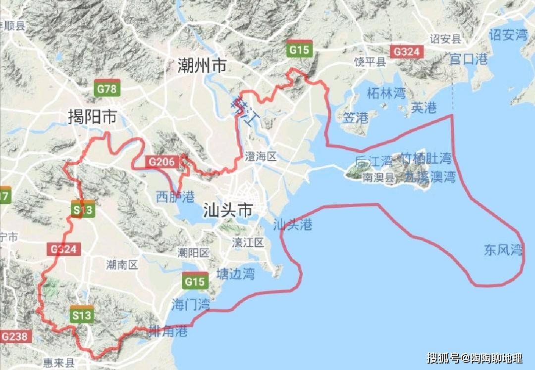 廣東省汕頭市各地建成區排名最小是南澳縣你的家鄉排第幾呢