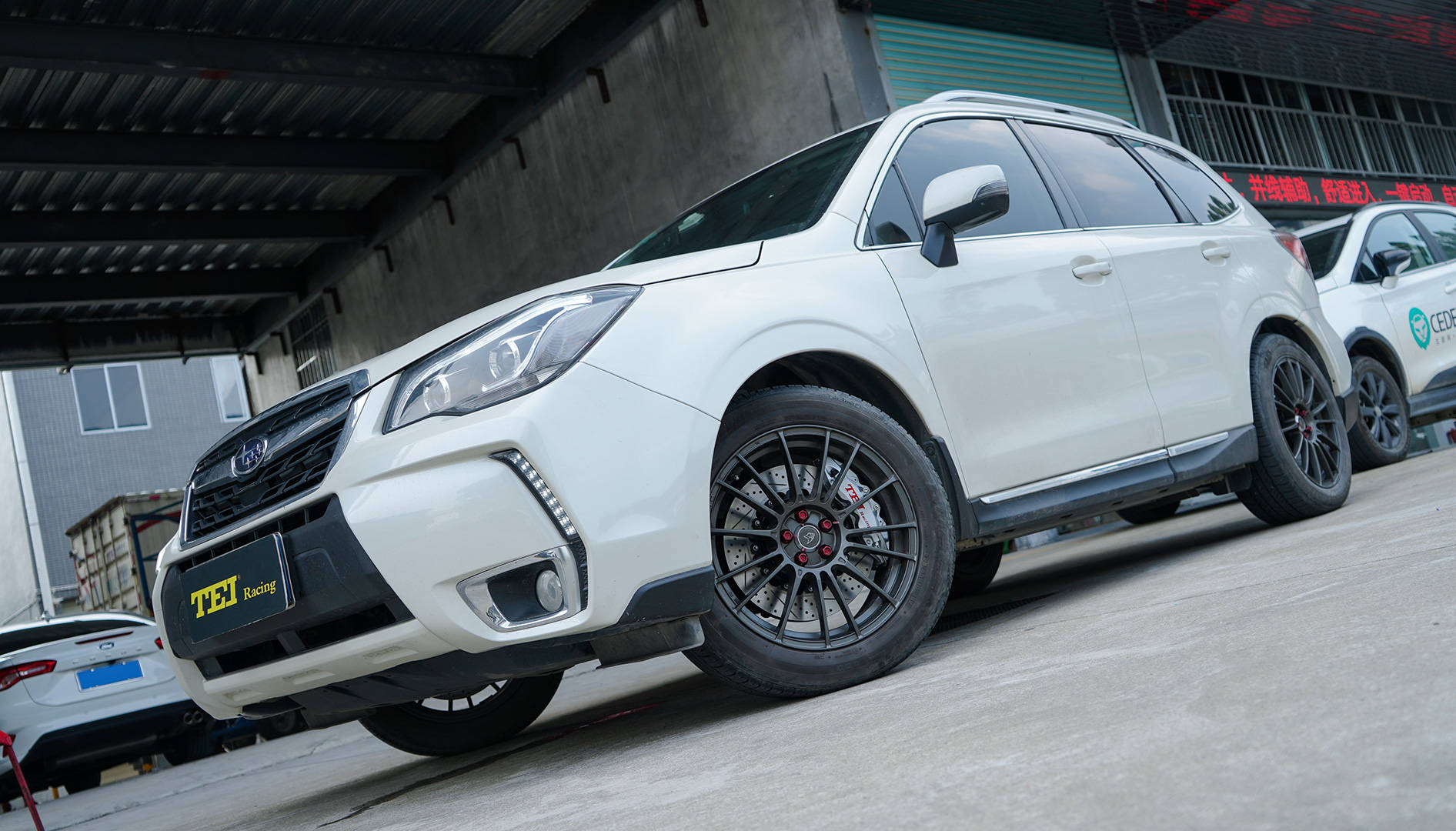 斯巴鲁森林人改装tei racing p系列街道版性能刹车套件