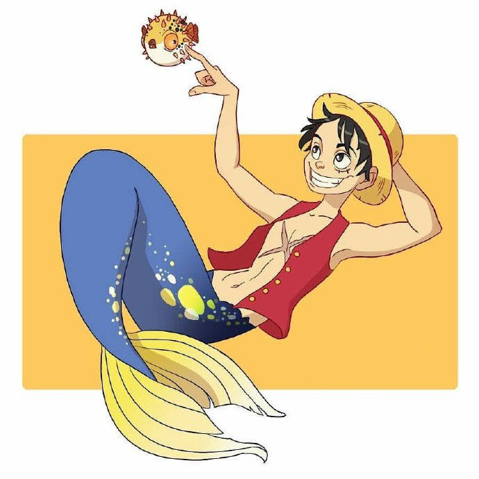 当海贼王角色纷纷成为人鱼人鱼草帽团强势来袭