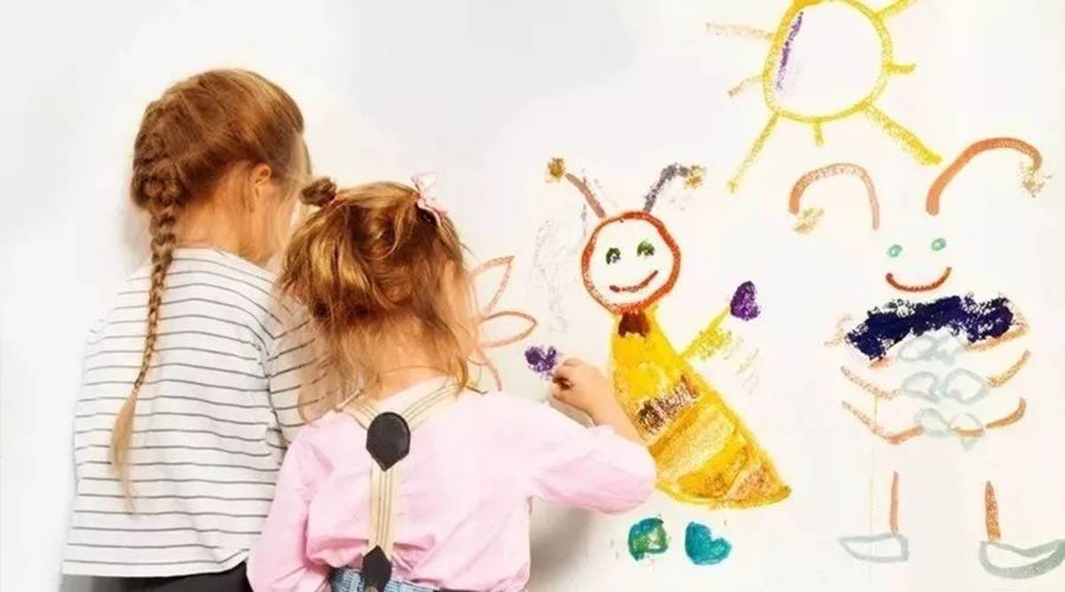 孩子墙上涂鸦,邓超夫妇的态度亮点十足,粉丝:这才是聪明的做法