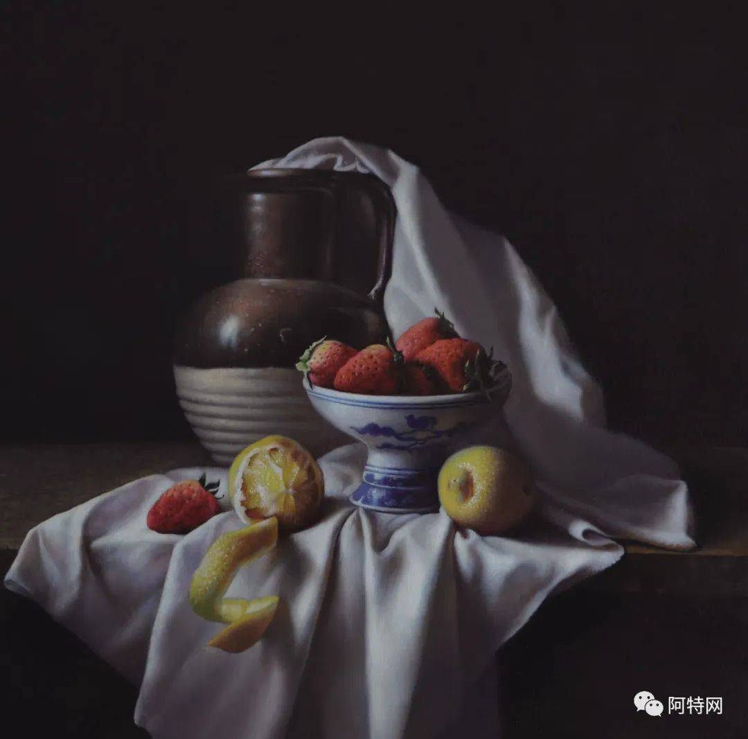 静物.柠檬 2016 木板油画 60x60cm