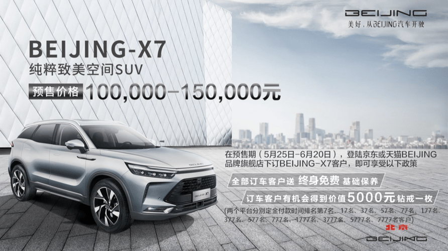 预售价10-15万元，主打“纯粹”BEIJING-X7启动预售-求是汽车