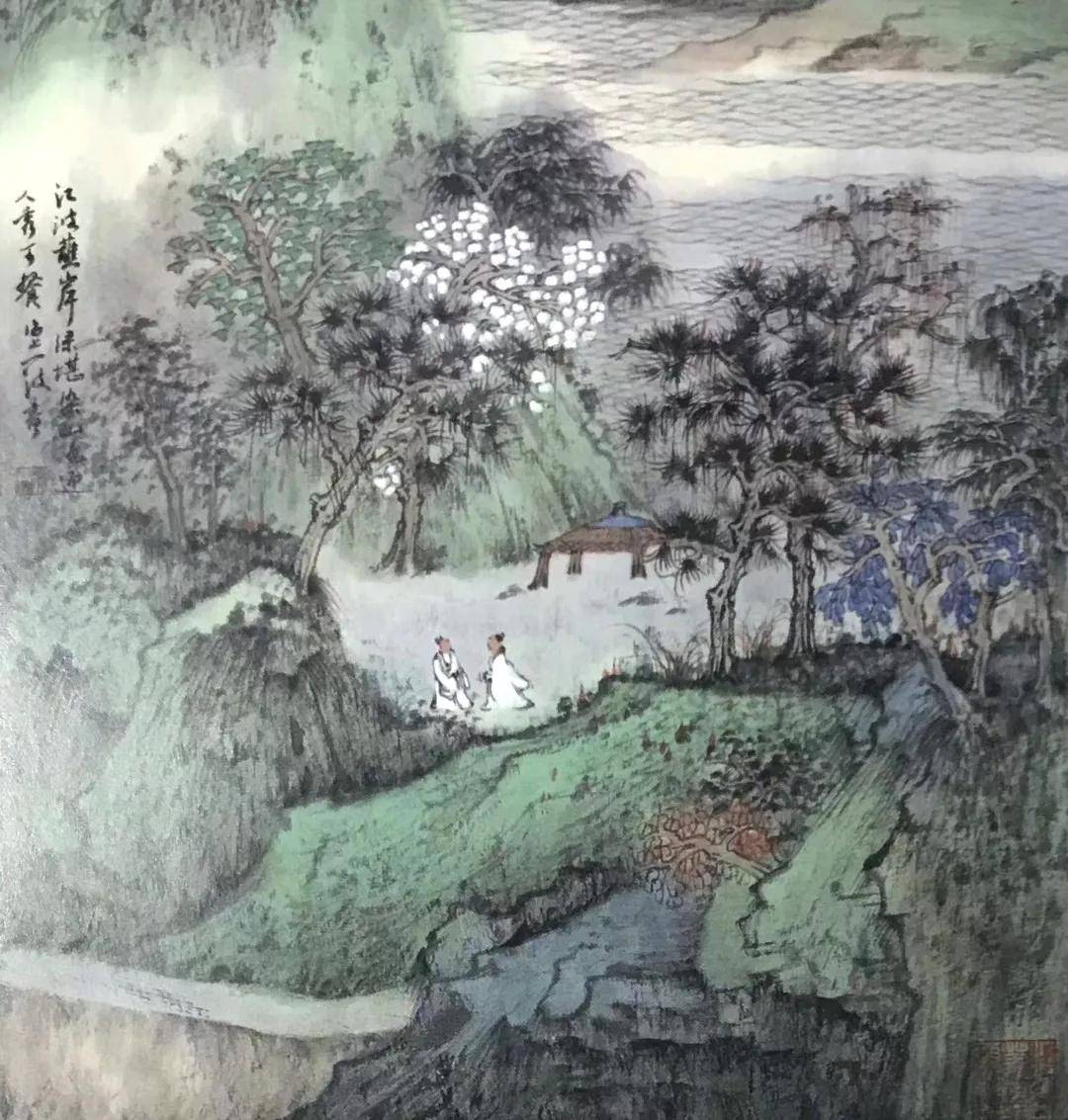 观沈一波的山水画总能唤起我们对大自然的亲近向往之情.