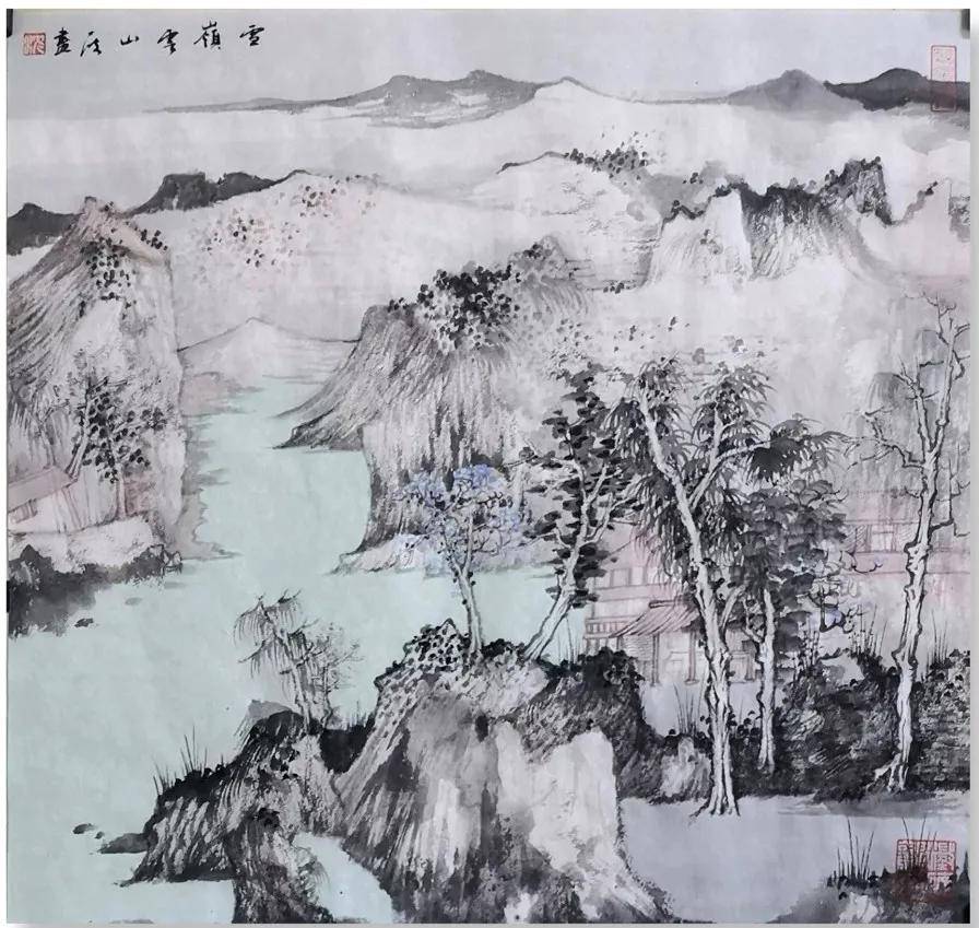 沈一波的山水画透露着一种清幽浑茫之趣,观之令人神往.