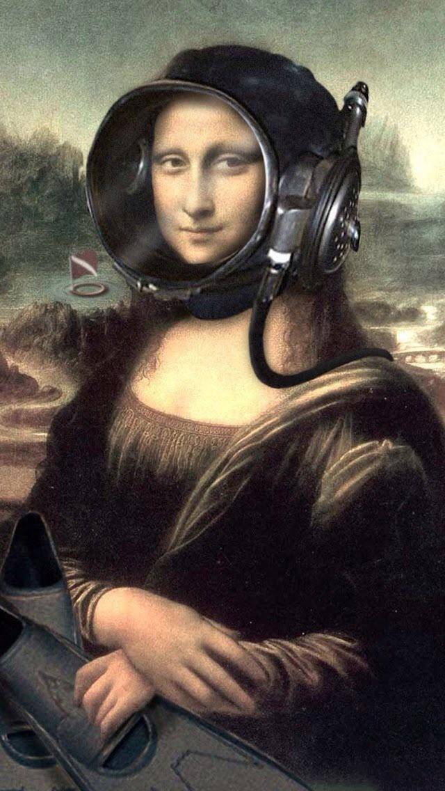 蒙娜丽莎恶搞 太空图片