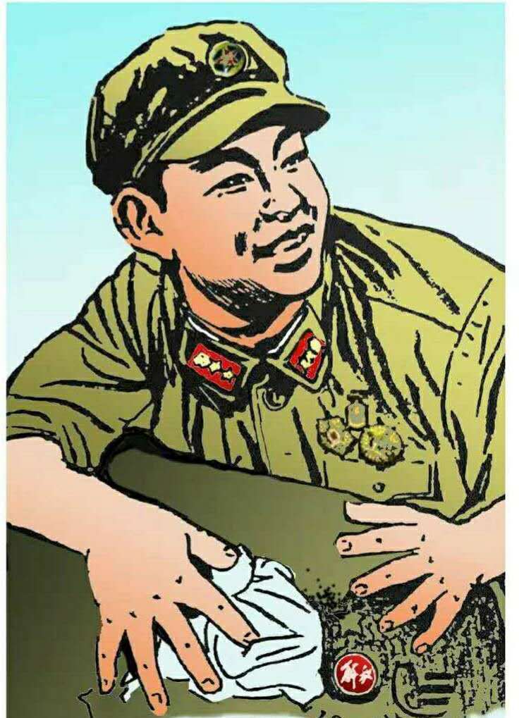 朱吉男彩色版画雷锋画集连载3334