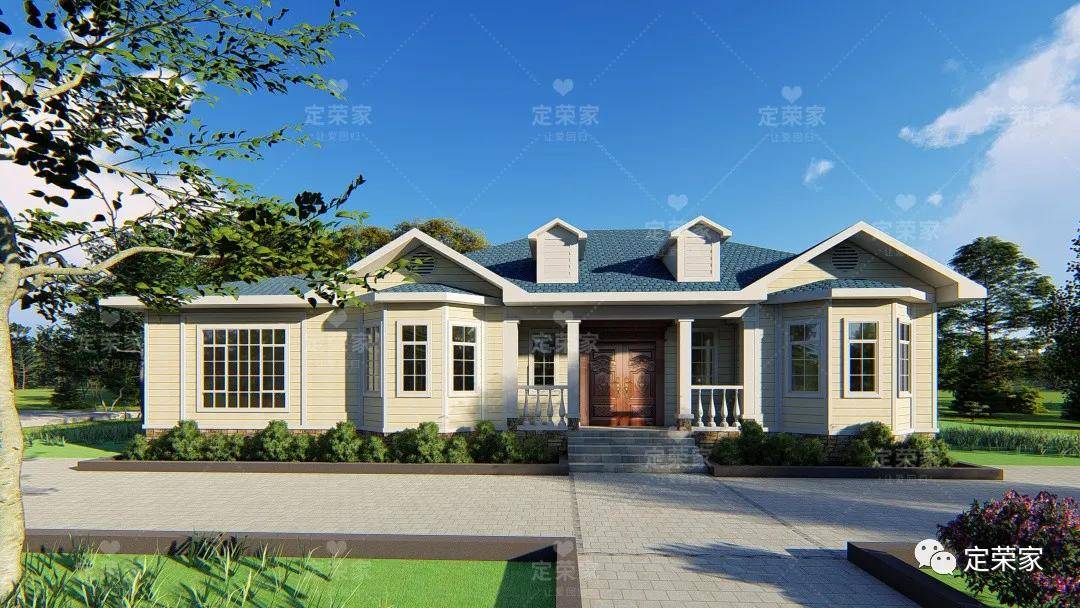 5款一层农村别墅,南北方都适用,不比豪宅差!