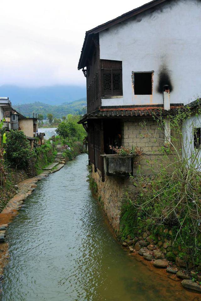 浙西南锁钥甘八都镇,黑白灰民居古朴淡雅