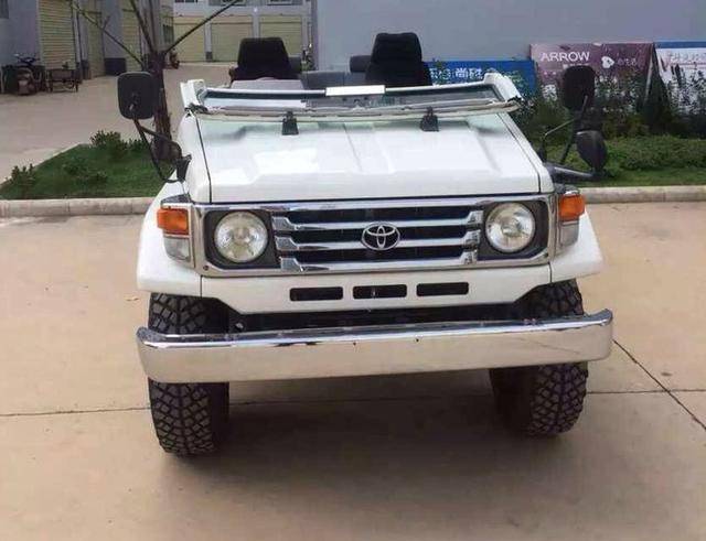 5万买的二手酷路泽lc73,右舵敞篷车,藏主:不能上路看着也开心