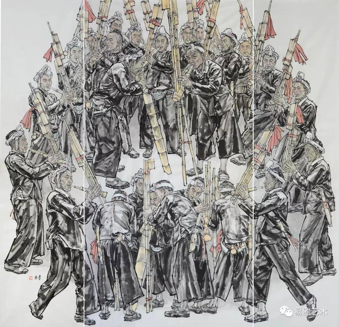 《芦笙舞》180cm x 190cm