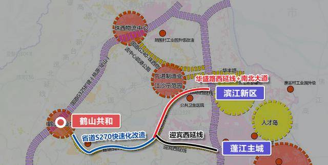 江门滨江新区地图图片