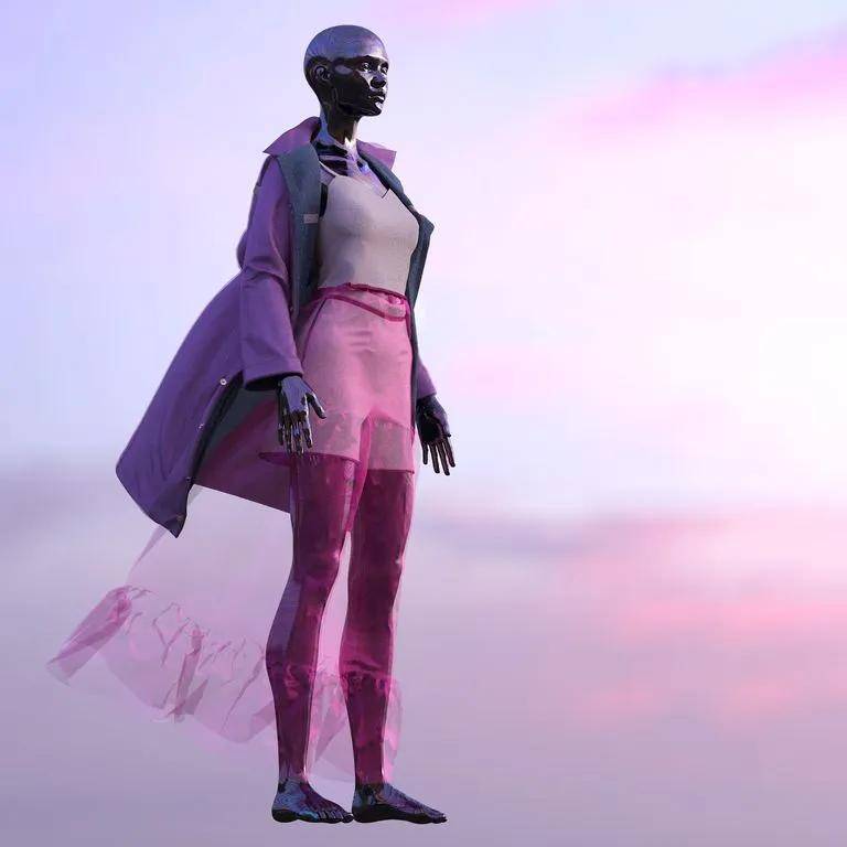 虚拟3d艺术混合线上时装周模式开启!