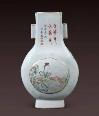 浅绛彩高产画师俞子明名家作品欣赏