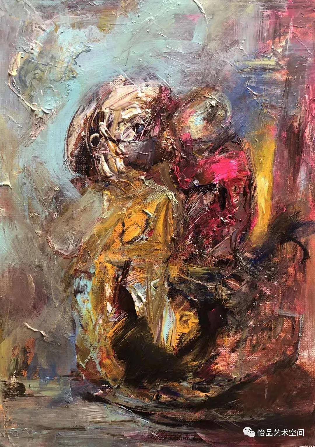 生活的观察,体验进行深入的思考,并呈现于我的作品中,用大胆的表现