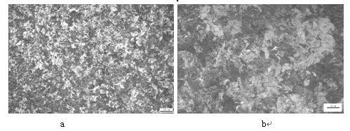 图4-34 t8钢正火金相组织说明:t8钢 正火状态 细珠光体,片层间距小.