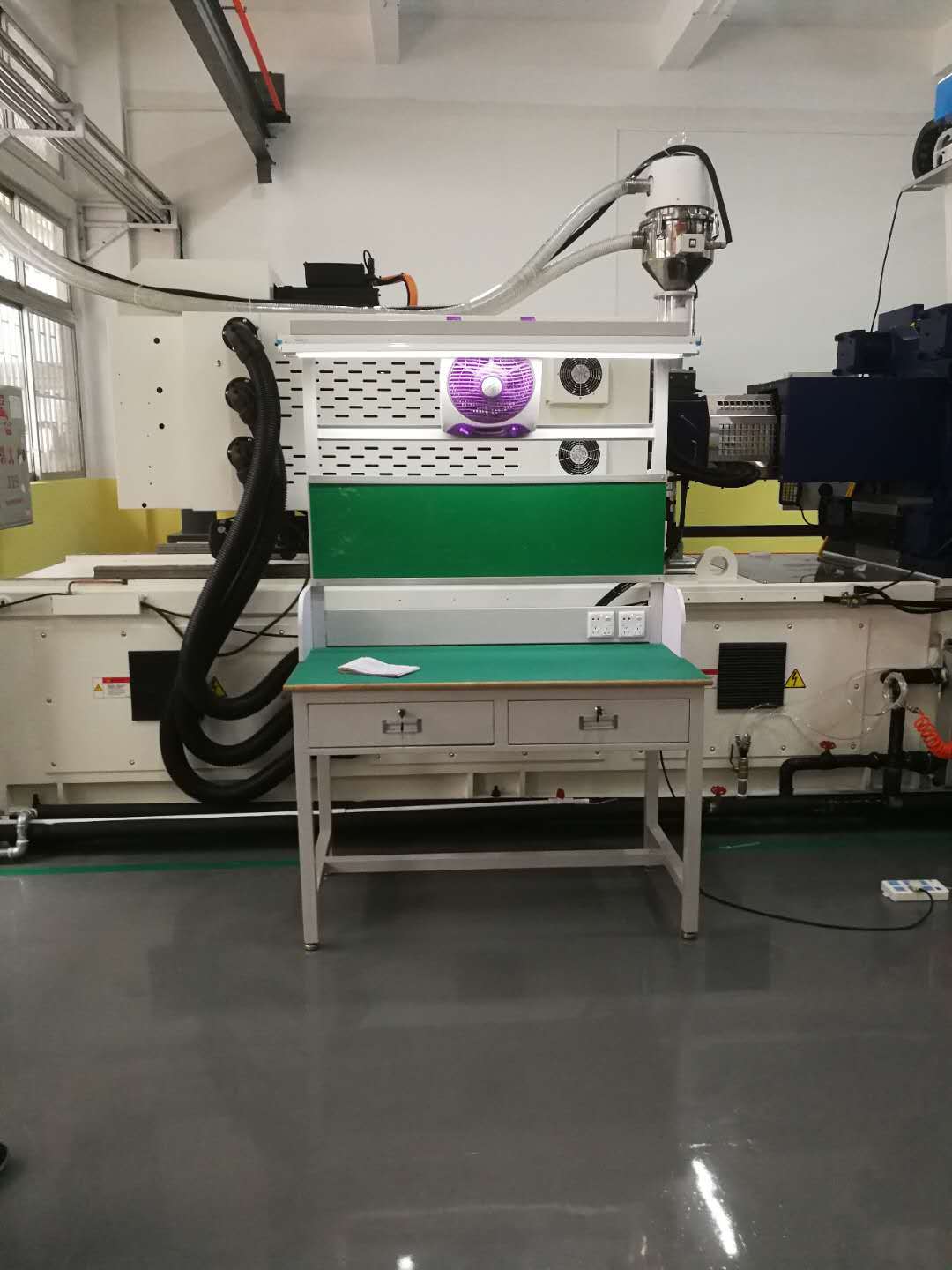 品检台_品检操作台_qc品检工作台_带灯架品检作业台