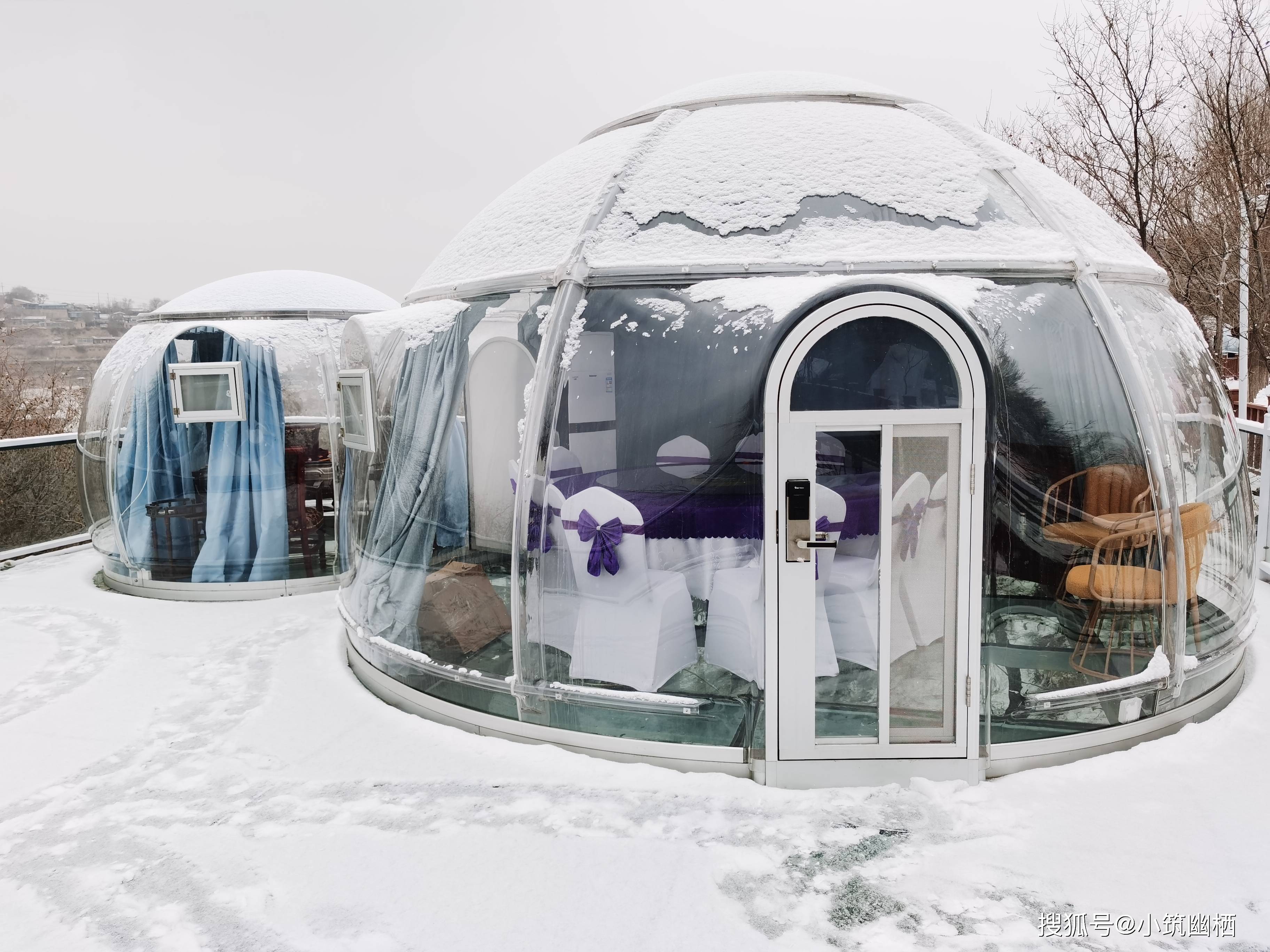 小筑幽栖360全透明星空房客户案例五兰州兰山祥龙生态园