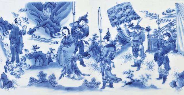 明末瓷器精品也多,品析经典纹饰人物故事崇祯青花瓷器的特点!