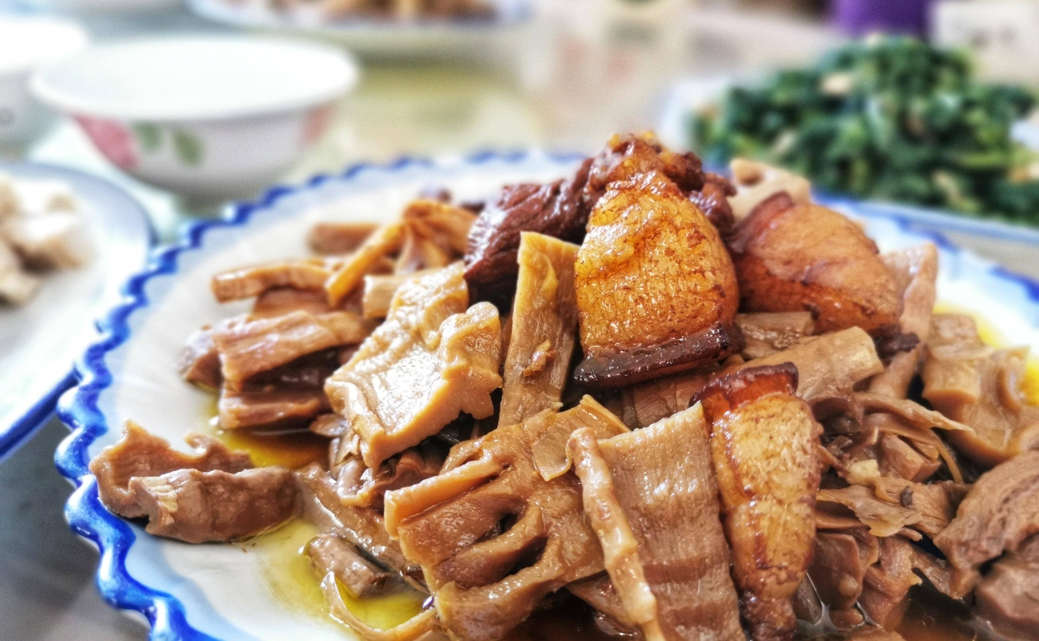 原创浙江余姚柿林村这家农家小饭店,十多道菜各有特色!