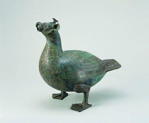 三峡博物馆青铜鸟形尊图片