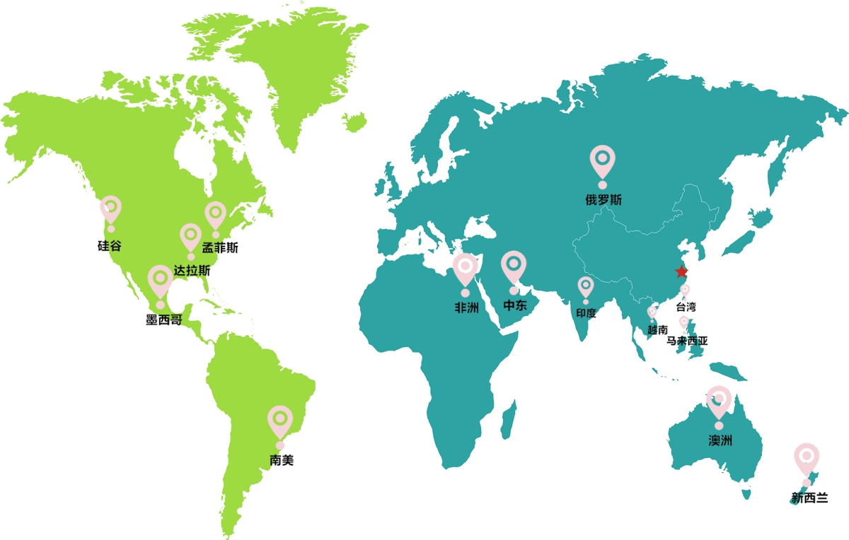 盾安的全球网络