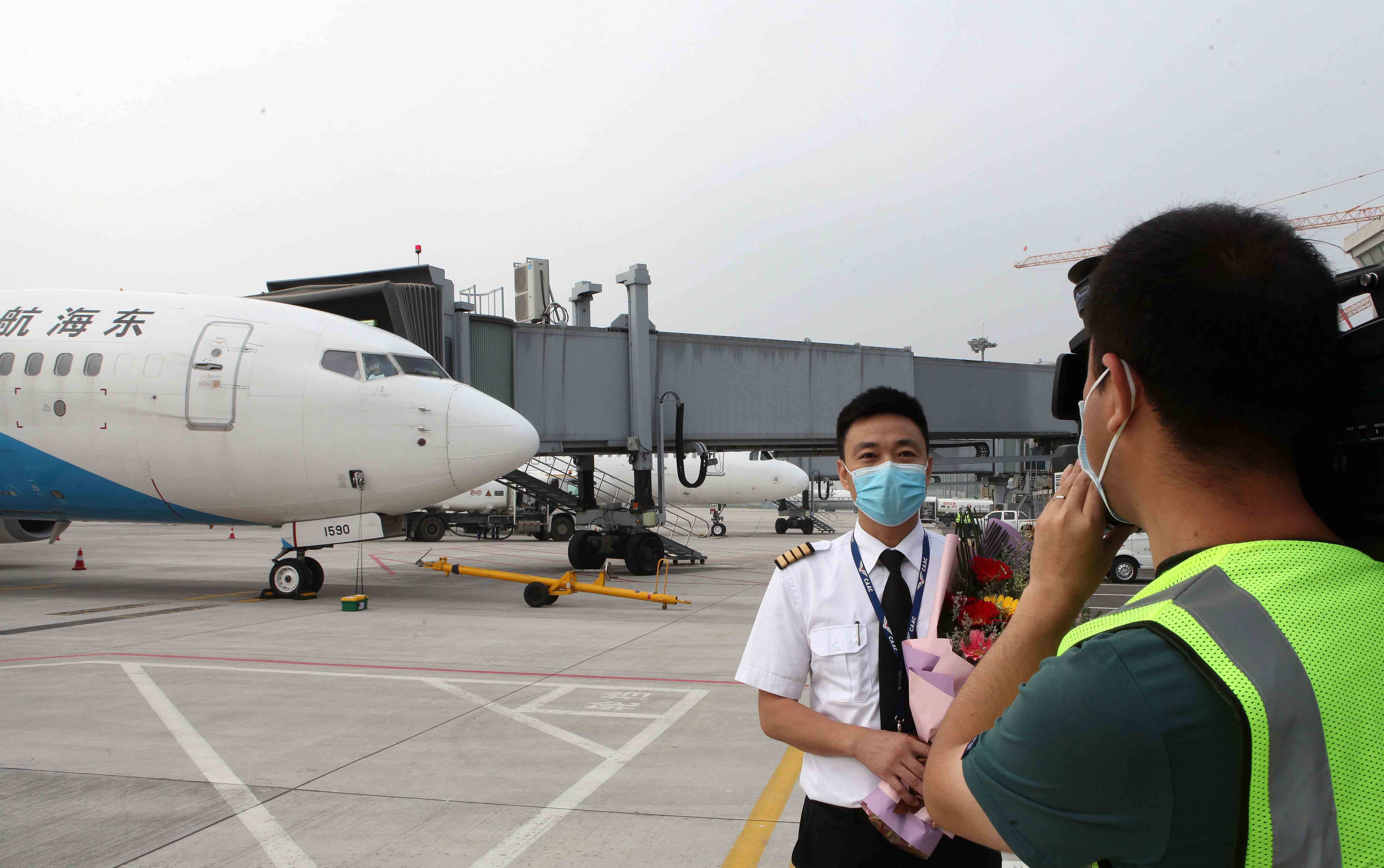 由東海航空公司執飛的北京—長治--深圳航線,在山西長治機場進行了