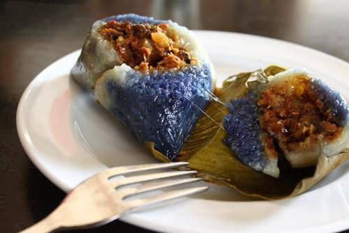 越南:黄姜糯米饭 方形粽子