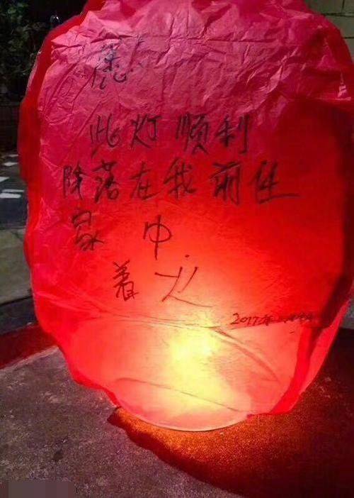 原创搞笑gif:这是有多恨你前任呀,放个孔明灯还要诅咒人家